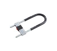 Adjustable U-Shaped Glass Door Lock with Telescopic Hook, Suitable for Bicycles and Gates, Includes 3 Door/Window Keys.