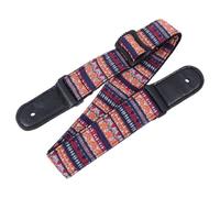 Adjustable Ukulele Shoulder Strap Nylon Leather Red with Tie Rope