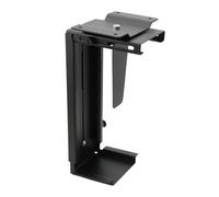 Adjustable Under Desk and Wall PC Mount | Computer Case Holder with Swivel Action and Secure Locking, Black