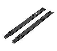 Adjustable Under Desk Keyboard Shelf Slides 1 Pair Black 12in Ball Bearing Runners for Smooth Gliding Perfect for Organizing Desks and Saving Space