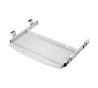 Adjustable Under Desk Keyboard Tray - Ergonomic Slide-Out Riser for Mouse & Keyboard Space-Saving Armrest Shelf Easy Mounting Elbow Support White (2-Pack)