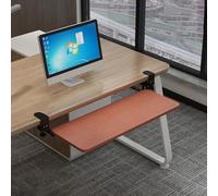 Adjustable Under Desk Keyboard Tray Pull-Out Der with C-Clamp Sliding Keyboard Shelf for table Cuter ping and Space Saving