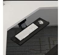 Adjustable Under Desk Keyboard Tray Slide Out & Tilt Design with Mouse Pad for Gaming Home Office & Comfort Lar Space Saver