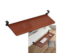 Adjustable Under Desk Keyboard Tray with Sliding Shelf & Clamp - Ergonomic Computer Support Bracket for Home Office - Easy Setup to Enhance Comfort & Productivity