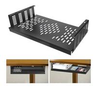 Adjustable Under Desk Mount for Small Form Factor SFF Computers and PCs, Product Using Space 17.3" x H 6" x D 12", Compatiblet with PlayStation 4, PS4 Slim, PS4 Pro (6 inch High)