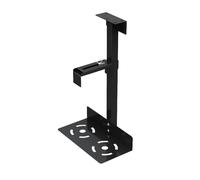 Adjustable Under Desk PC Mount - Height Adjustable Cpu Holder, Space-saving Desktop Mount | Heavy Duty Clamp-on Computer Frame, Flexible Wall-mountable Tray For Office Desk Workstation Setups