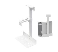 Adjustable Under Desk PC Mount,PC Holder Under Desk Mount | Heavy Duty Wall-Mountable PC Under Desk Mount With Flexible Height And Width