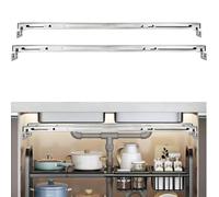 Adjustable Undermount Sink Brackets, 28-39.4 inch Stainless Steel Installation Kit for Heavy Duty Undermount Kitchen Sink Support (71-100cm)