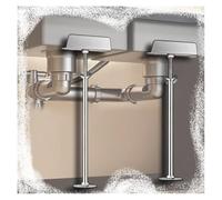 Adjustable Undermount Sink Support Bracket, 2-Pack, 23.2"-27.2" Height, Ideal for Kitchen and Bathroom Cabinets, Durable Lavatory Foot Support System