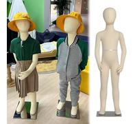 Adjustable Unisex Child Dress Form for Sewing, Flexible Soft Pinnable Mannequin for Clothing Store Window Display