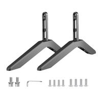 Adjustable Universal Aluminum TV Stand for 32-65 Inch TVs, Sturdy Raised Base with Stable Support Legs, Perfect for Living Room, Bedroom, Home Theater - Modern Design