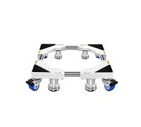 Adjustable Universal Base for Washer Dryer & Refrigerator - 4 Double Wheels Fits 4/8 Legs 45-65 cm Perfect for Air Conditioner & Plant Container Trays