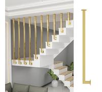 Adjustable Universal Stair il for Flat & Inclined Stairs Metal Railing for Safety Gold 150cm 1 Piece - Perfect for Home & Outdoor Use