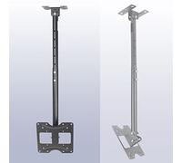 Adjustable Universal TV Ceiling Mount for 2032 Inch LCD Flat Screen TVs Telescoping Height Tilt & Swivel Supports Up to 99 Lbs (45kg) 1.8m & 2.8m
