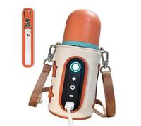 Adjustable USB Baby Bottle Warmer with LCD Display Portable Baby Bottle Heater Simple Operate for Milk & Food Heating