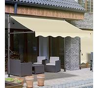 Adjustable UV-Resistant Waterproof Balcony Sunshade with Crank No Drill Outdoor Sun Protection for Terrace Ideal for Patio Shade Solutions