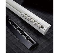 Adjustable V-Sd Sliding Door Track System for 90° Bends - 160cm/5.2ft Ceiling Rail (2x80cm) - Ideal Room Divider for Smooth Operation and Modern Interiors