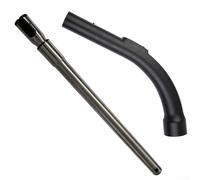 Adjustable Vacuum Extension Pipe Kit for Miele C1 C2 C3 - Telescopic Suction Tube with Curved Wand Control Handle & Floor Nozzle Fit 62-103cm