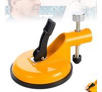 Adjustable Vacuum Suction Cups for Seam-Joining Leveling, Heavy Duty Floor Gaps Fixer Tool with Suction Cup, Aluminum Alloy Tile Countertop Installation Tools for Granite Stone Marble (Yellow 1pcs)