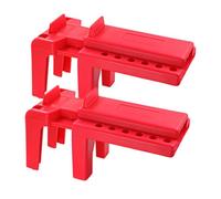 Adjustable Valves Out Set Accessory with 0.5Inch to 4.25Inch Pipe Size Sturdy Construction 2Pcs Set Industrial Valves Lockout