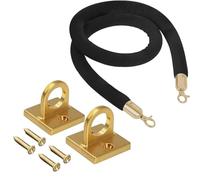 Adjustable Velvet Stanchion Rope with 2 Hooks | 3.3-13ft Durable Crowd Control Barrier for Events, Parties, VIP Access, Red Carpet Queue Management & Event Planning