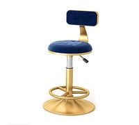 Adjustable Velvet Swivel Bar Stool with Back - Stylish Counter Height Dining Chair for Kitchen, Bistro, Pub & Dining Room - Comfortable Seating for Modern Interiors