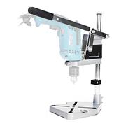 Adjustable Vertical Drill Stand With Non-Slip Rubber Ring Clamp, Workbench Press Base Holder for Electric Driller