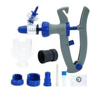 Adjustable Veterinary Metal Feeding Gun 1-10ml Automatic Veterinary Continuous Syringe Animal Injection Vaccine For Livestock Pig Cattle Sheep Chicken(10ml)