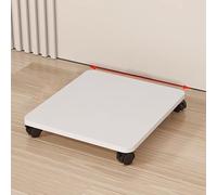 Adjustable Vintage 1-Tier Media Stand, Corner Audio Tower, Heavy Duty AV Console for HiFi Equipment, Tall Stereo Cabinet for Living Room & Recording Studio, Light White Finish