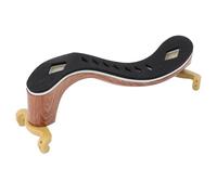 Adjustable Violin Shoulder Rest, Classic Woodgrain Pattern, Sturdy ABS Material, Non Slip Feet, Comfortable Foam Padding, Enhance Stage Presence, for Players and Beginners