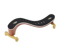 Adjustable Violin Shoulder Rest, Classic Woodgrain Pattern, Sturdy ABS Material, Non Slip Feet, Comfortable Foam Padding, Enhance Stage Presence, for Players and Beginners