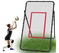 Adjustable Volleyball Net 7x4 Ft,Volleyball Training Equipment for Lacrosse, Baseball, Soccer,Tennis,Backyard Volleyball Rebounder Hitting Serving Passing Spike Practice