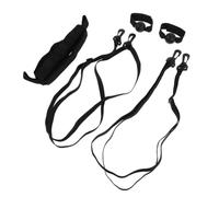 Adjustable Volleyball Spike Trainer Belt for Solo Practice and Rebound | Polyester Strap Set, Hand Shape Correction Aid, Portable Indoor Outdoor Training, Black Spike Trainer