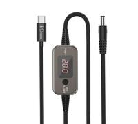 Adjustable Voltages USB C To DC5525 Charging Cable PD100W Fast Charging And Intelligent Displays For Laptops Routers Usb C Charging Cable