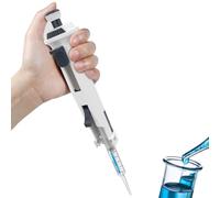 Adjustable Volume Pipettes - Continuous Dispensing Laboratory Dispenser with 5 Gears, 48 Times Dispensing, 0.5ml-50ml Capacity, Standard 5ml Nozzle for Chemical Industry