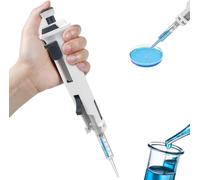 Adjustable Volume Single Channel Pipette, 5-Gear Continuous Dispensing Laboratory Dispenser (0.5ml-50ml) With Standard 5ml Nozzle For Chemical Industry & Scientific Research