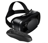 Adjustable Vr Headset With Game Controller For 5 To 7 Inch Smartphones Immersive Experience Eye Protection Lightweight Abs Virtual Reality Glasses Color(Black)
