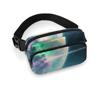 Adjustable Waist Bag Nature Outer Space Galaxy Starry Night Fanny Pack Belt Bag Mini Crossbody Bag for Hands-Free Outdoor, Running