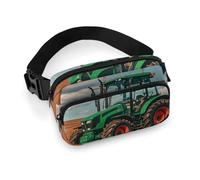 Adjustable Waist Bag Tractor Under Blue And White Clouds Fanny Pack Belt Bag Mini Crossbody Bag for Hands-Free Outdoor, Running