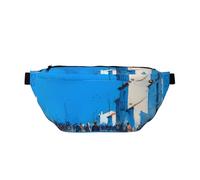 Adjustable Waist Pack with Stylish Ember Path Print â€“ Lightweight Sling for Travel and Outdoor Sport