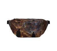 Adjustable Waist Pack with Stylish Fantasy Palace Print â€“ Lightweight Sling for Travel and Outdoor Sport