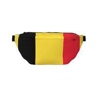 Adjustable Waist Pack with Stylish Flag of Belgium Print â€“ Lightweight Sling for Travel and Outdoor Sport