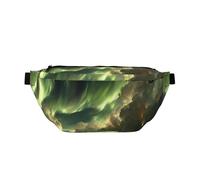 Adjustable Waist Pack with Stylish Mystic Flow Print - Lightweight Sling for Travel and Outdoor Sport