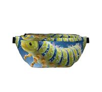 Adjustable Waist Pack with Stylish Tardigrades Print - Lightweight Sling for Travel and Outdoor Sport