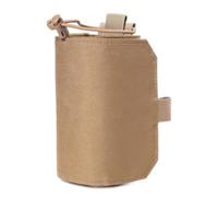 Adjustable Waist Pouch Water Bottle Holder Carry Case Carrier Bag With Stable Upright Support And Oxford Build Suitable for hiking running bicycling travel, Khaki, One Size