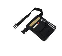 Adjustable Waist Tool Pouch Bag for Servers, Nurses & Security Personnel - Multi-Pocket Nylon Organizer with Key Hook and Pen Holder, 10 × 8.25 Inches, Fits Up to 51 Inch Waist