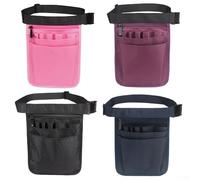 Adjustable Waist Utility Pack with 8 Storage Pockets for Tools and Accessories for Nurses Dentists and Healthcare Workers in Various Roles (Black)