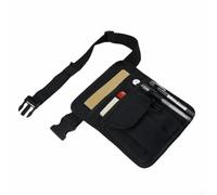 Adjustable Waiter Waist Money Pouch Bag With Five Pockets For Servers Nurses And Security Guards Black Nylon Storage Belt