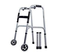 Adjustable Walking Aids/Elderly Rollator Walker/Wheel Rollator Walker/Four Wheel Walker Rollator with Fold Up Removable Back Support Double the Comfort