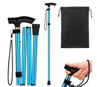Adjustable Walking Stick, collapsible walking sticks for women & Men, Lightweight Portable Balancing Walking Aid, foldable walking stick Travel Walking Cane For Ladies Elderly Adults